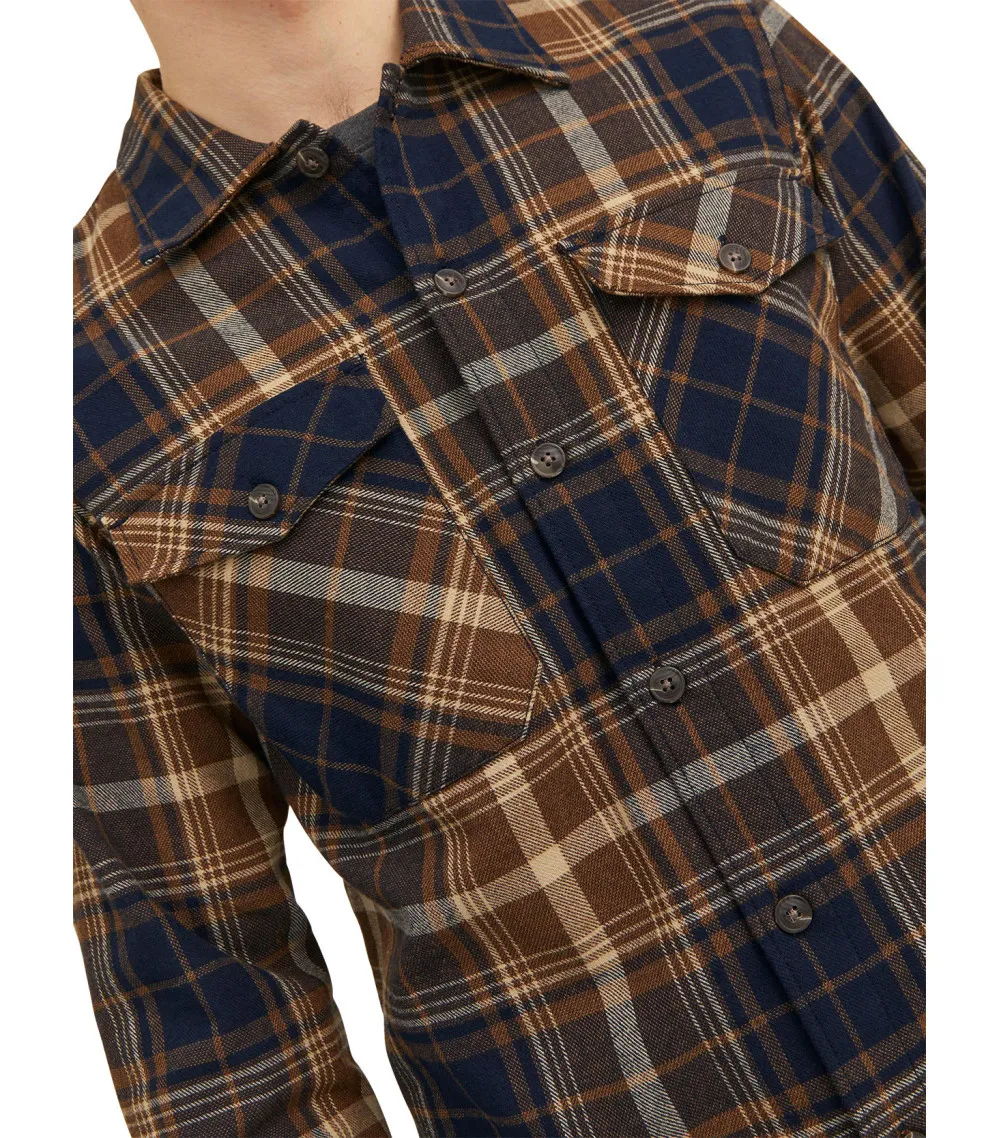 Chemise Jack & Jones avec manches longues et col normal multicolore