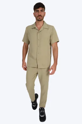 CHEMISE MANCHE COURTE ET PANTALON ASSORTI - VERT