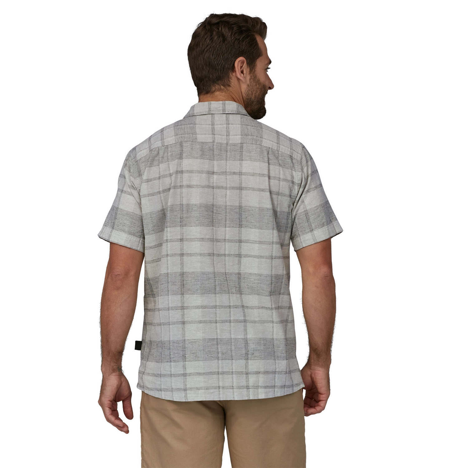 Chemise Patagonia Homme Back Step Shirt Shore Plaid Salt Grey