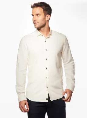 Chemise unie en flanelle brossé