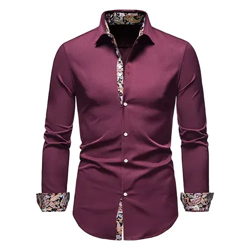 Cir | Chemise  Col légant Pour Hommes | Manches Longues