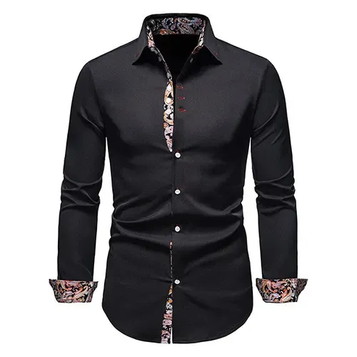 Cir | Chemise  Col légant Pour Hommes | Manches Longues