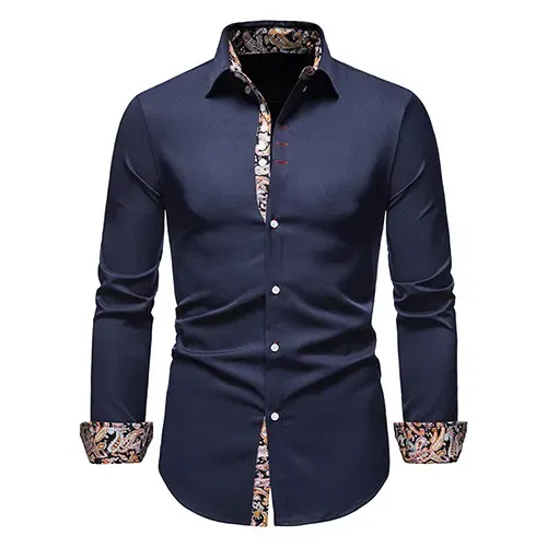 Cir | Chemise  Col légant Pour Hommes | Manches Longues