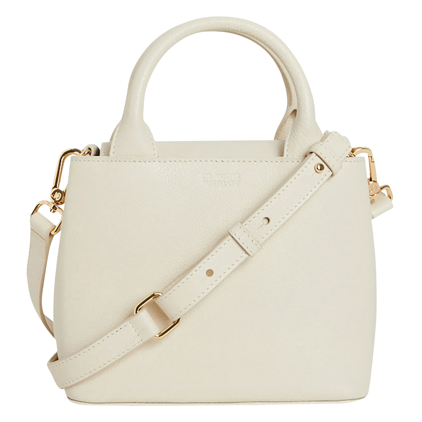 CLAUDIE PIERLOT  Mini sac à main en cuir lisse - Blanc