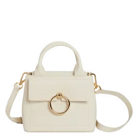 CLAUDIE PIERLOT  Mini sac à main en cuir lisse - Blanc