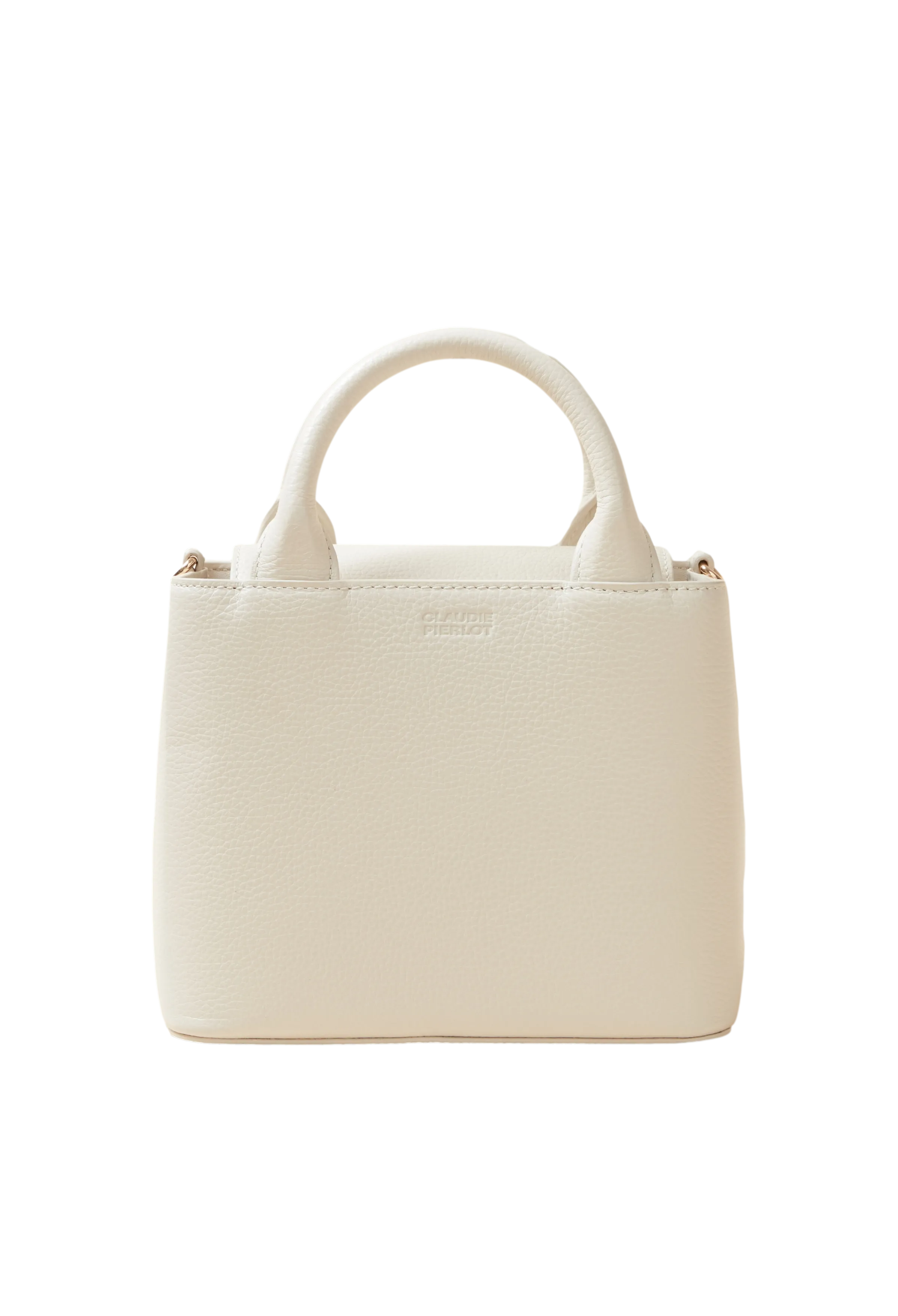 CLAUDIE PIERLOT  Mini sac à main en cuir lisse - Blanc