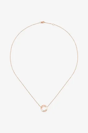 Collier en or rose et diamants Pulse 12mm