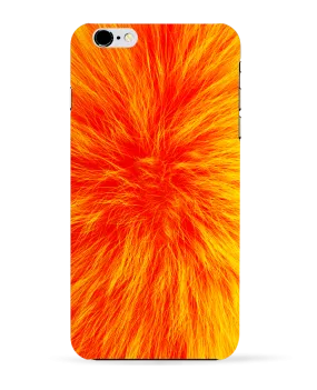  COQUE Iphone 6+ | Fourrure orange sanguine de Les Caprices de Filles