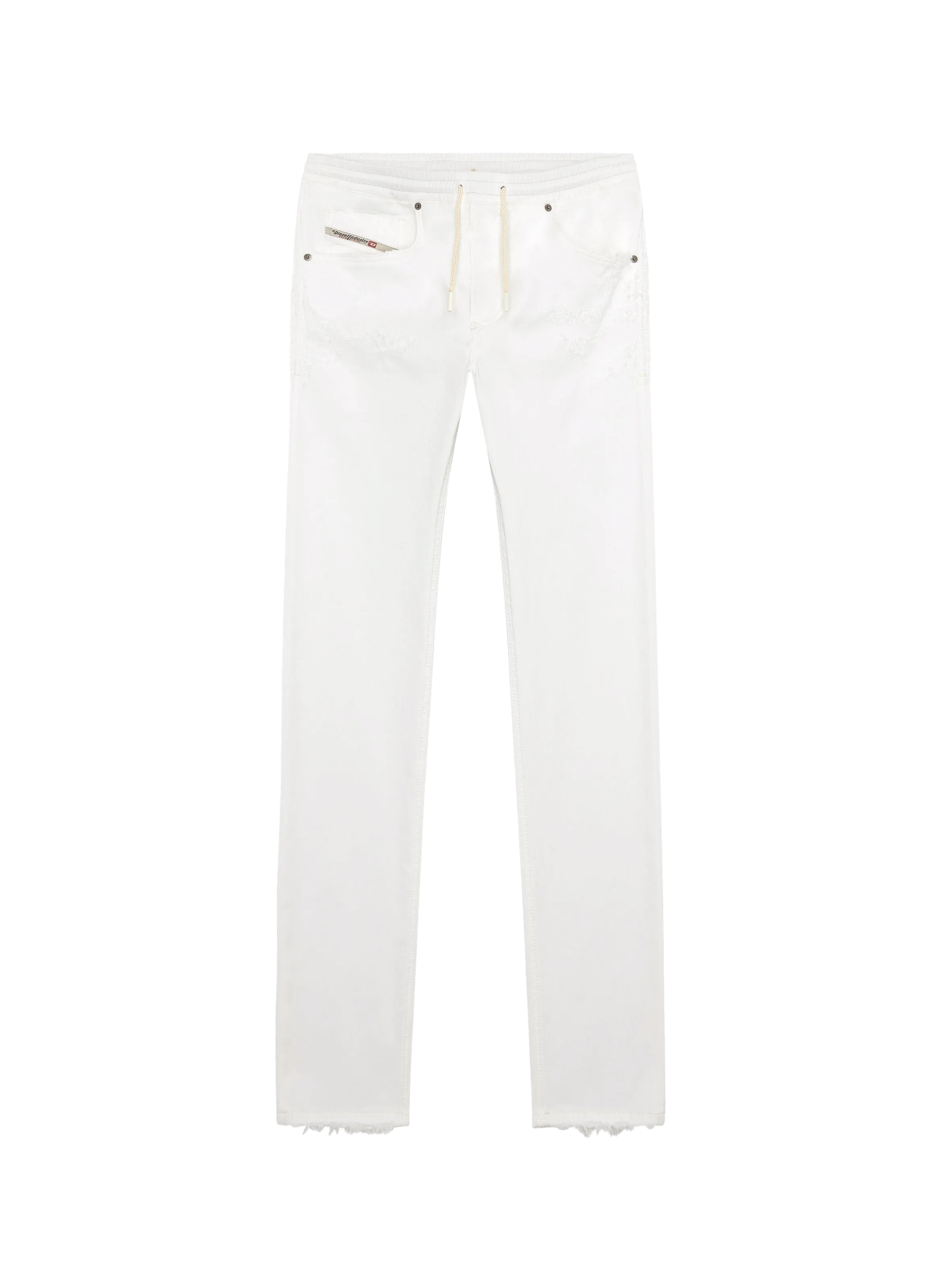 DIESEL  Pantalon à taille élastique - Blanc