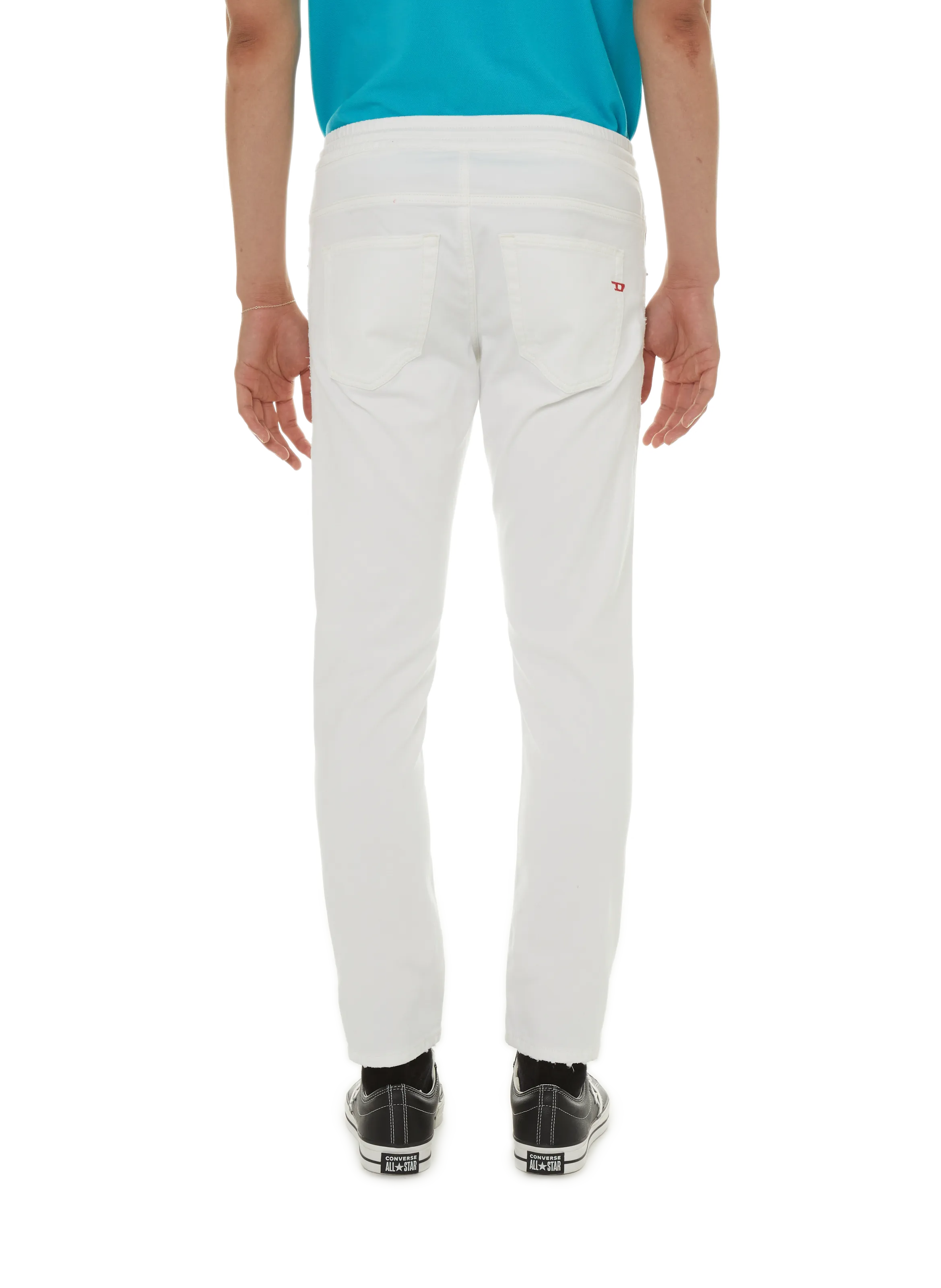 DIESEL  Pantalon à taille élastique - Blanc