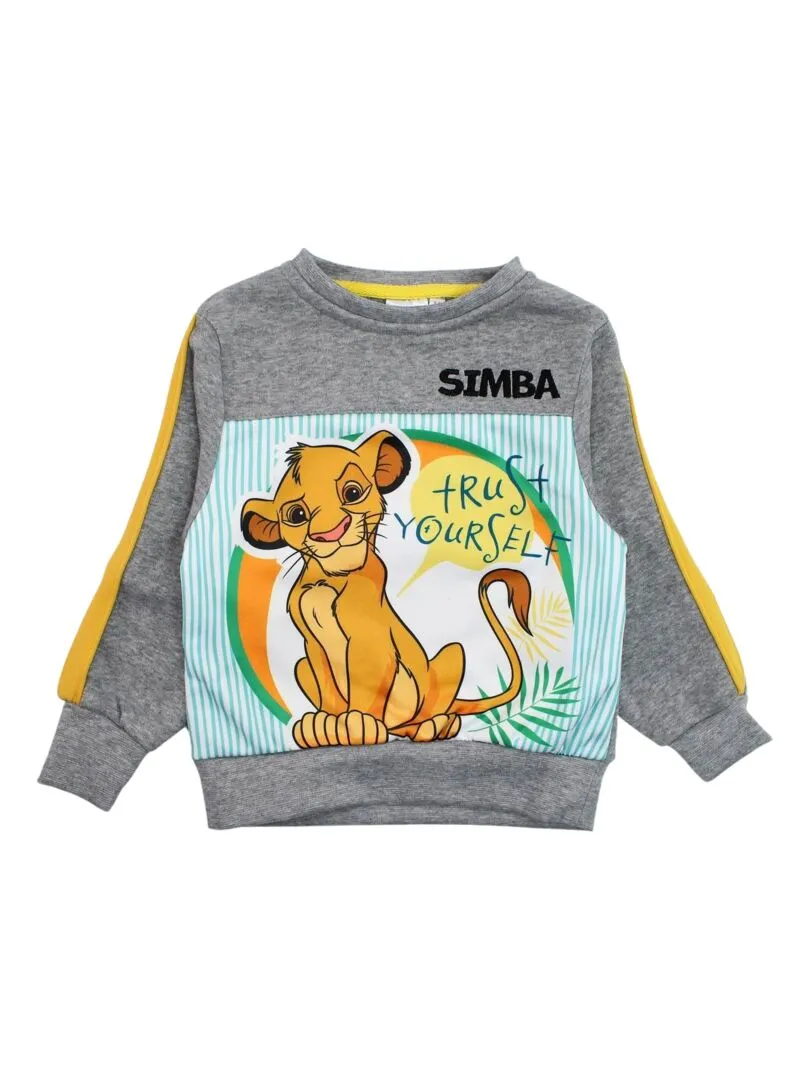 Disney - Jogging garçon imprimé Le Roi Lion - Gris