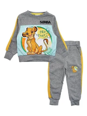 Disney - Jogging garçon imprimé Le Roi Lion - Gris