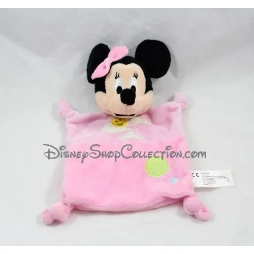 Doudou plat Minnie DISNEY NICOTOY nuage soleil montgolfière rose no...