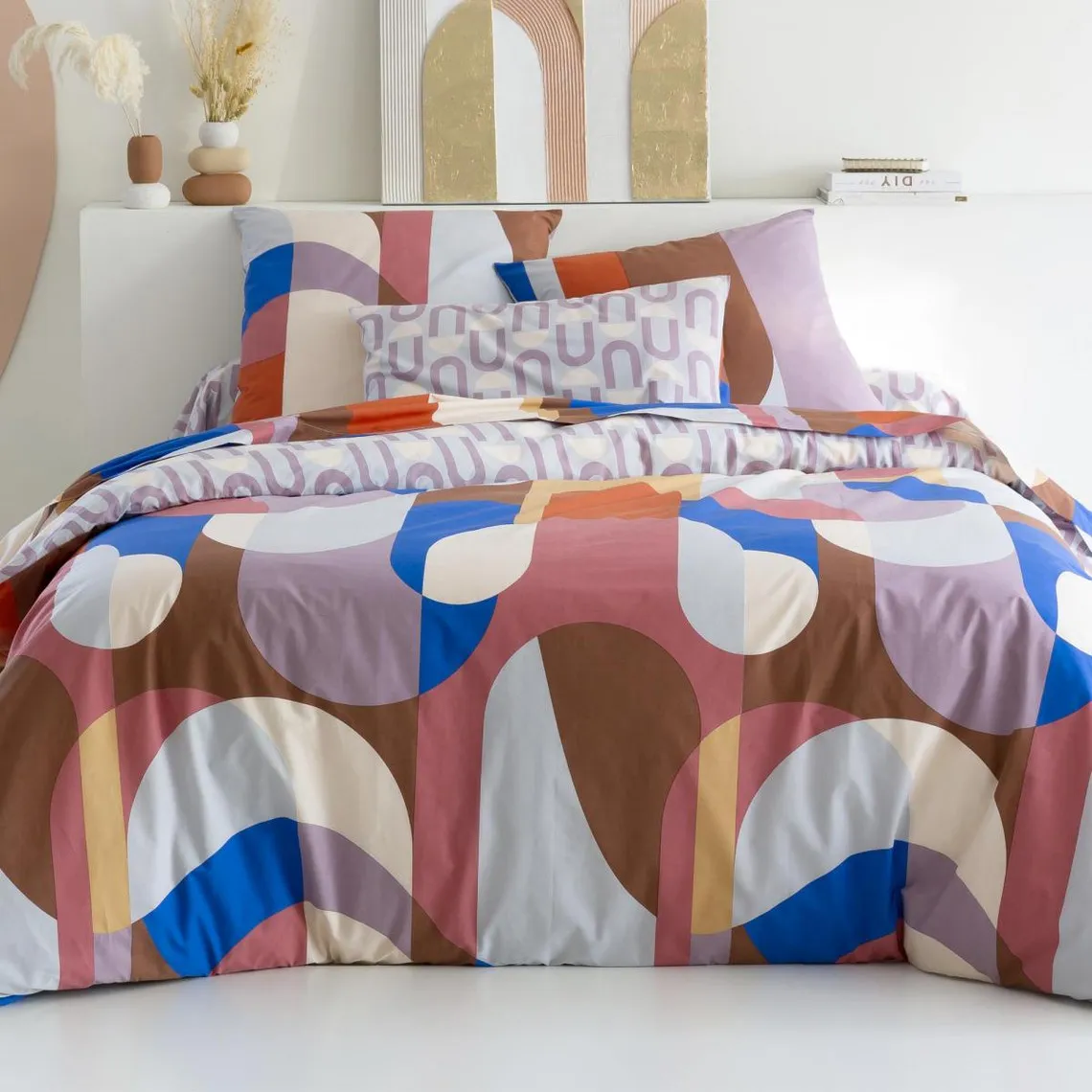 Drap-housse CAPSULES multicolore en coton | 3 Suisses