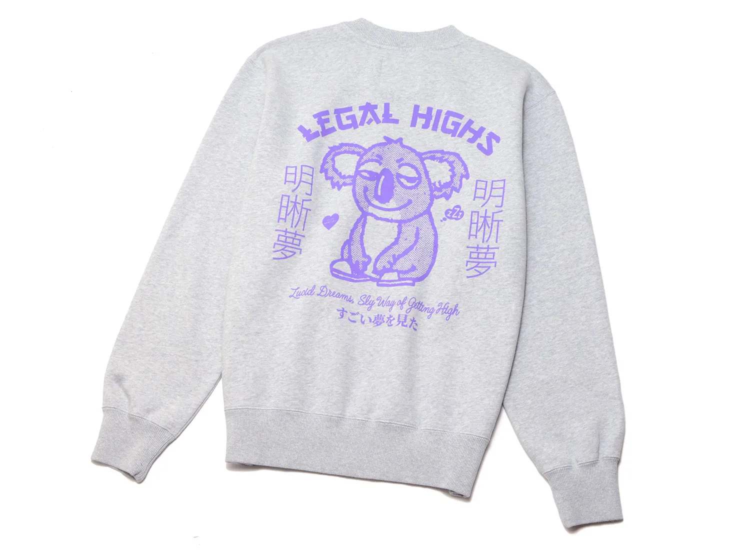 Edwin Legal Highs Sweat Grey Marl