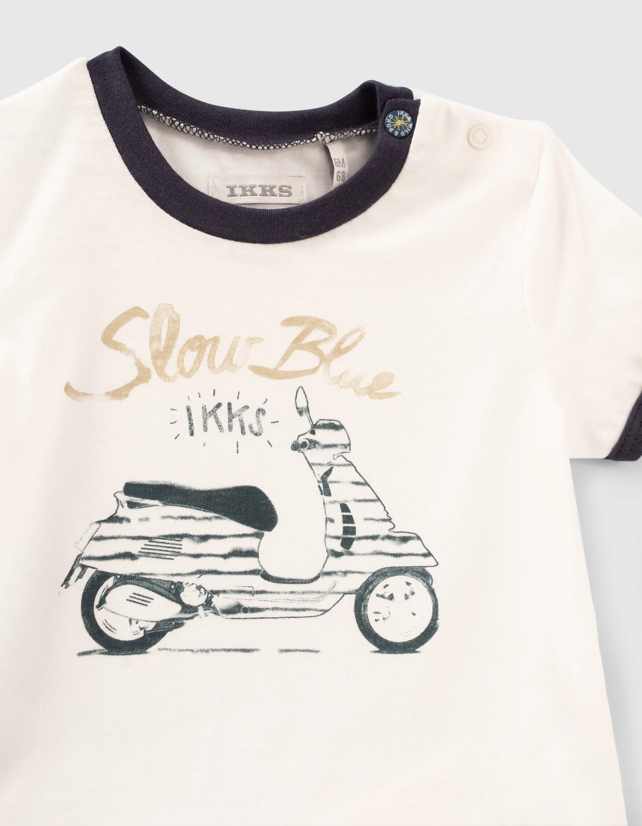 Ensemble jogging imprimé et T-shirt blanc bébé garçon