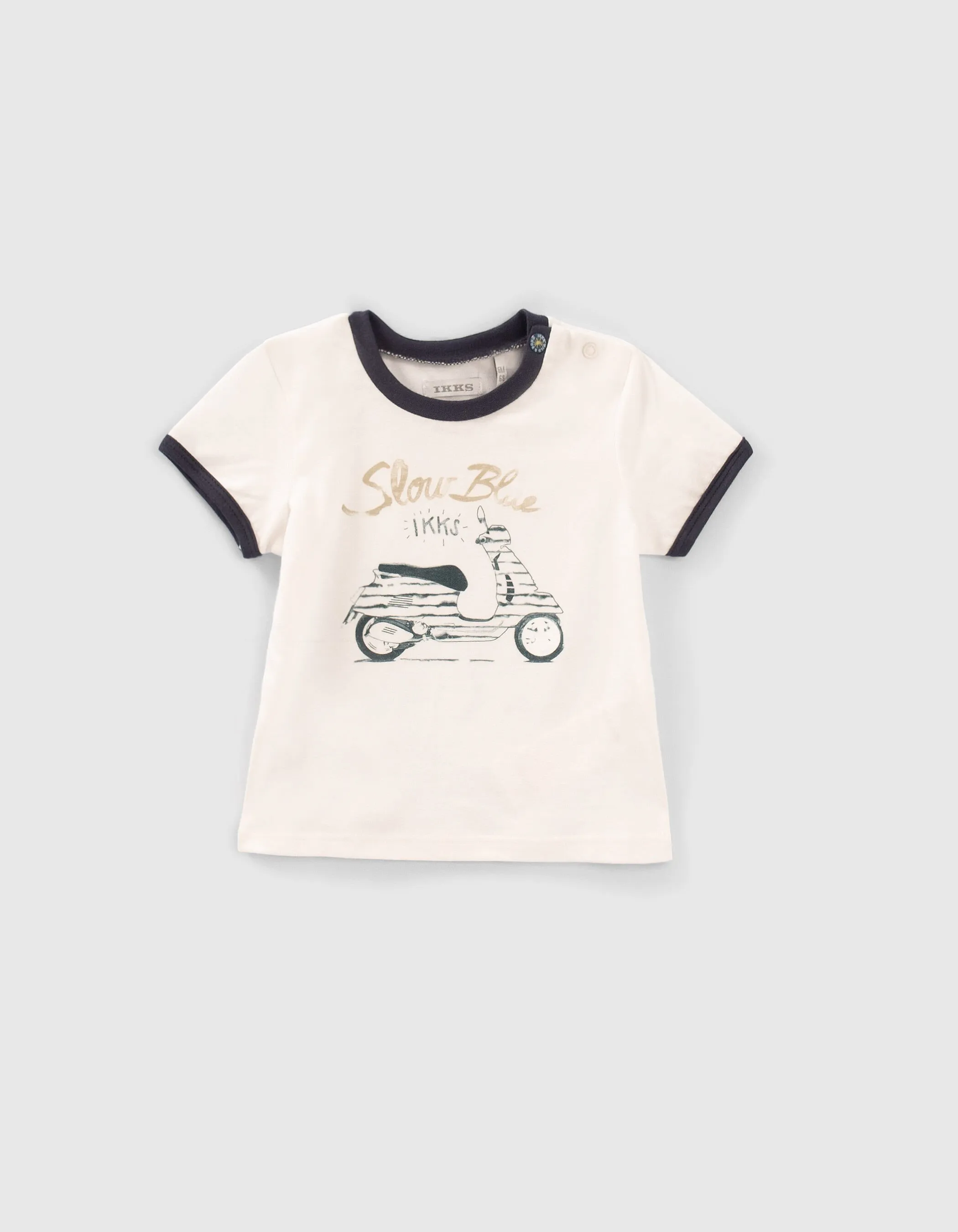 Ensemble jogging imprimé et T-shirt blanc bébé garçon