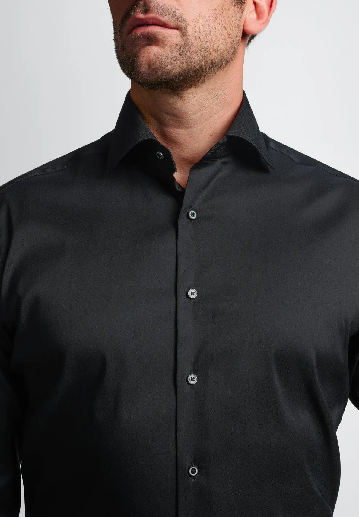 ETERNA - Chemise unie Performance manches longues - Modern Fit