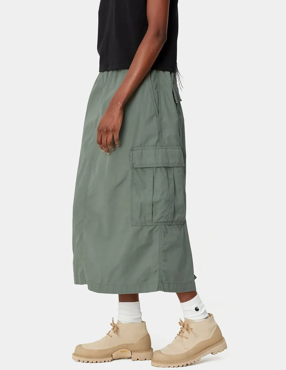 Falda Carhartt WIP Jet Cargo Verde Mujer