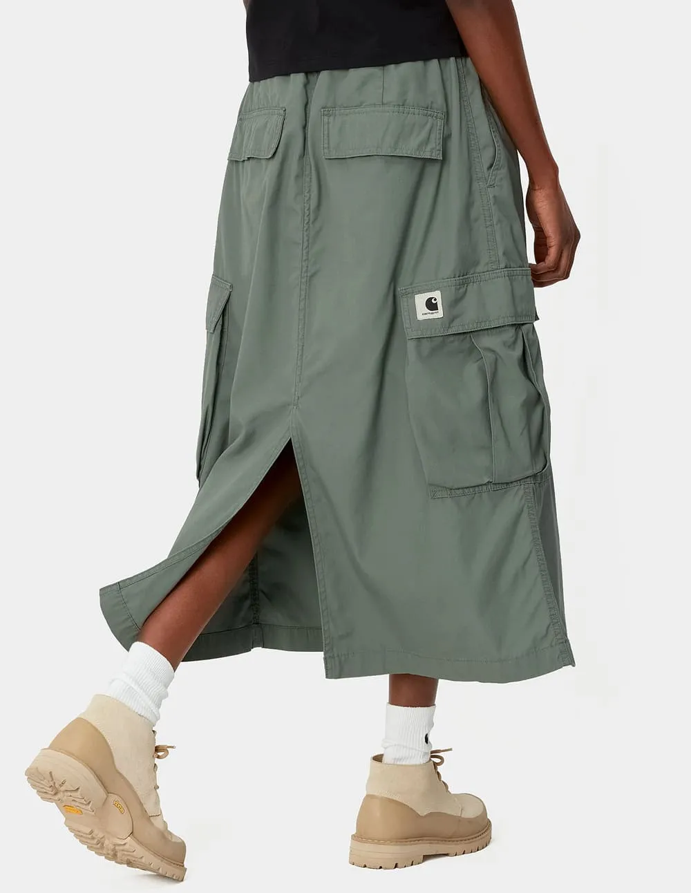 Falda Carhartt WIP Jet Cargo Verde Mujer