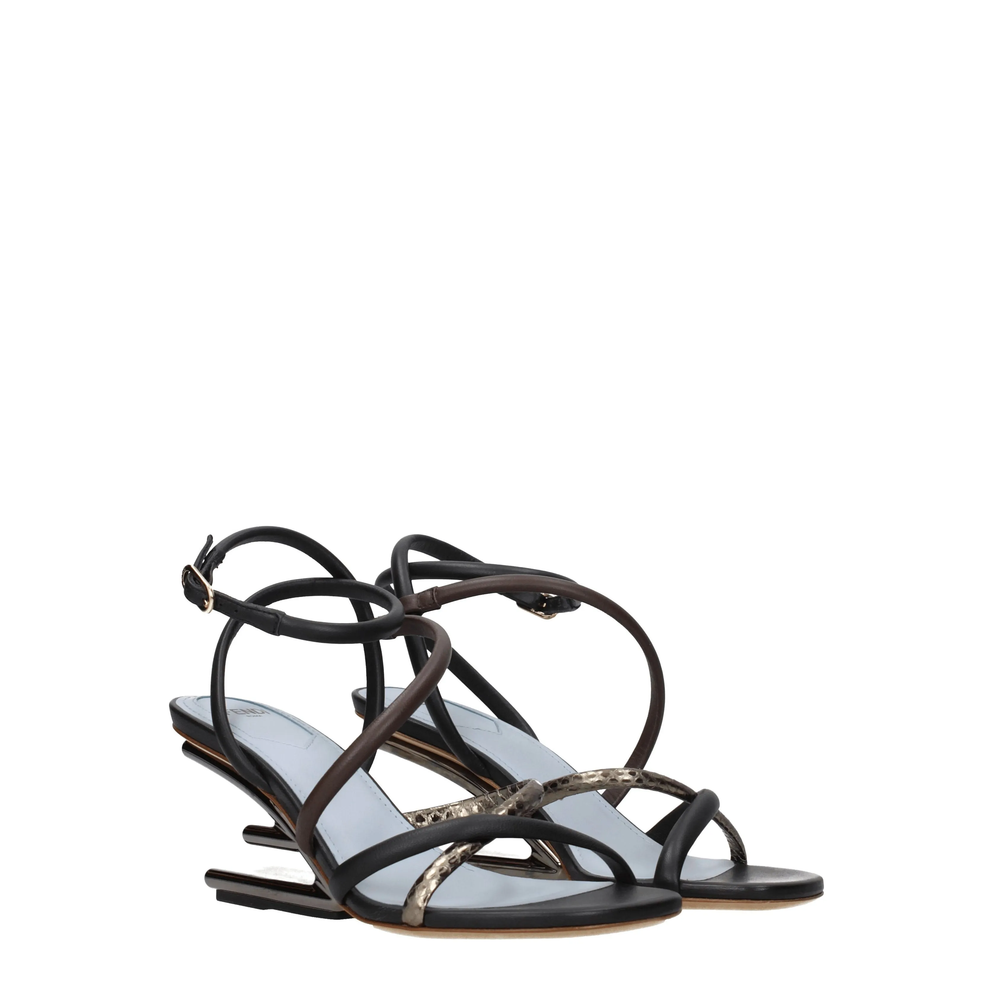 Fendi Sandals Femmes Cuir multicolore