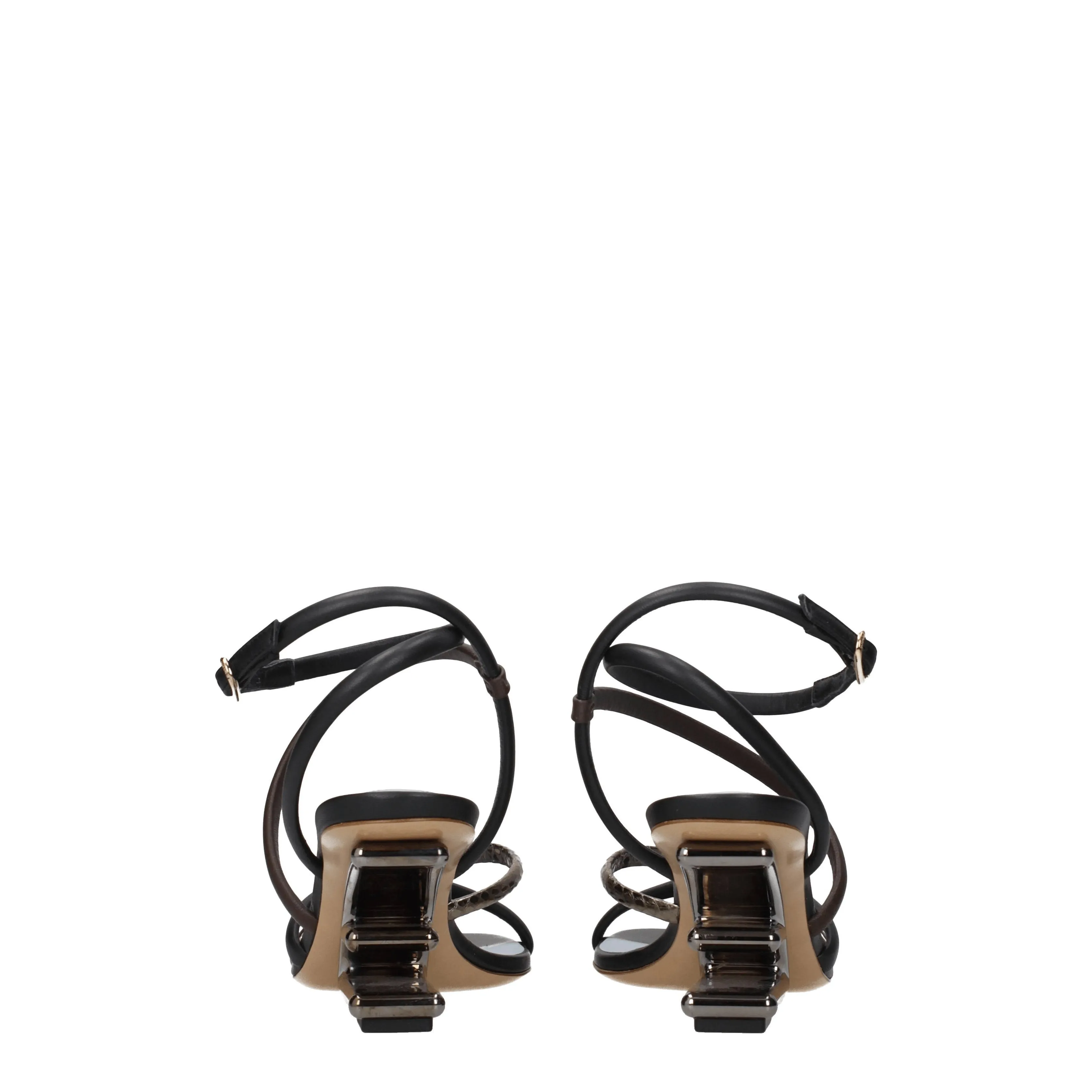 Fendi Sandals Femmes Cuir multicolore