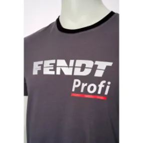 FENDT: T-shirt Profi en gris/noir