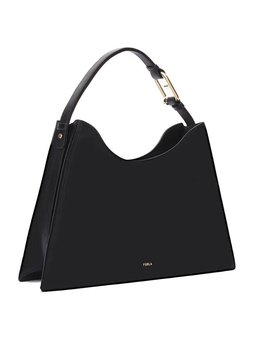 Furla Nuvola  Sac Bandoulière, En Cuir Noir - Achetez À Prix Outlet!