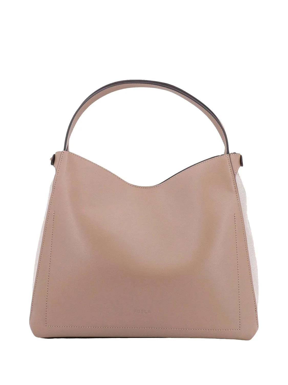 Furla Primula Sac Hobo En Cuir Grège - Achetez À Prix Outlet!