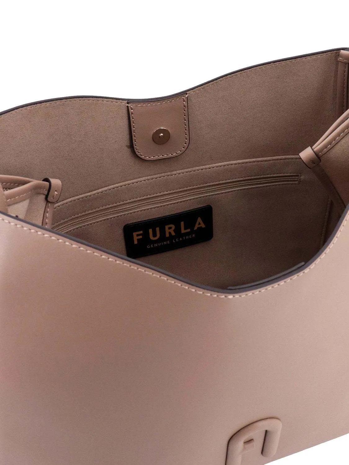 Furla Primula Sac Hobo En Cuir Grège - Achetez À Prix Outlet!