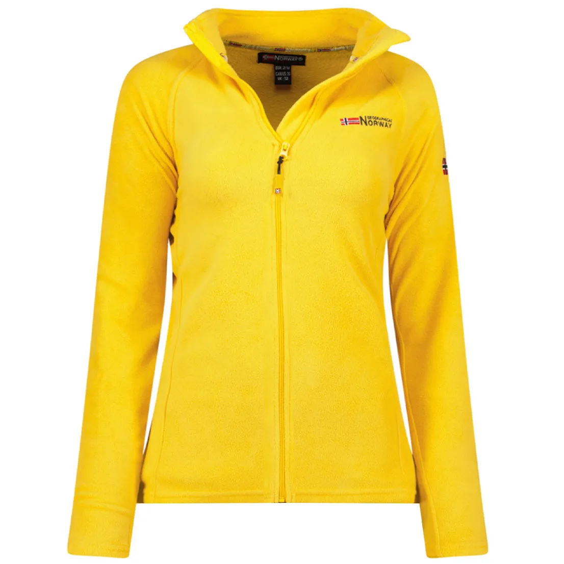 Geographical Norway TUG FZ Femme - Micro-Polaire Moutarde