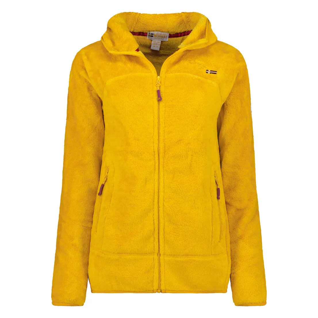 Geographical Norway Upalood Femme - Polaire zippée Moutarde