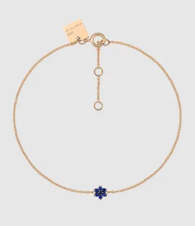 GINETTE NY Partager  Bracelet Mini Star Saphirs Or Rose  