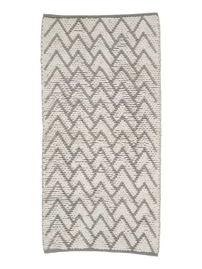 Guy Levasseur - Tapis de bain en polycoton fantaisie ecru et gris - Beige