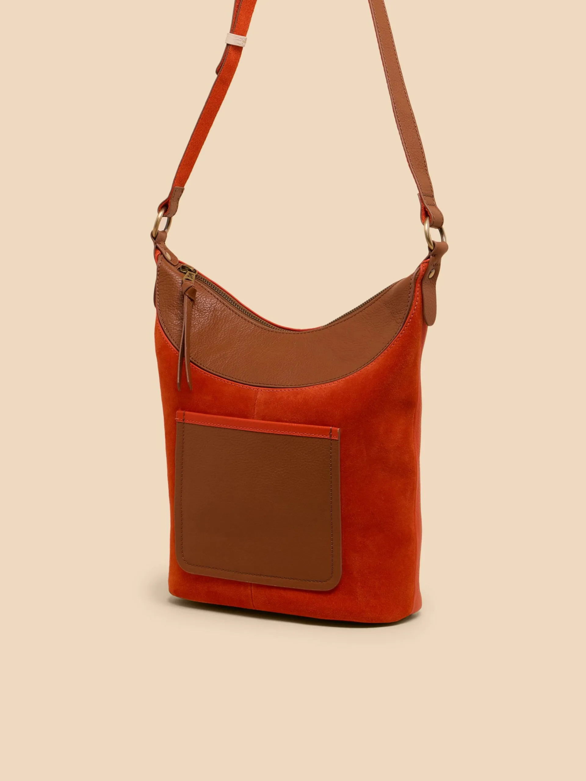 Handtasche Fleur Suede Orange ⋆ Bella Green ⋆ Nachhaltige Mode