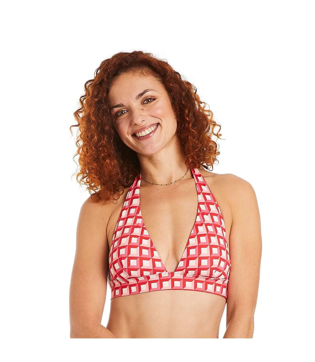 Haut de maillot de bain triangle rouge Ibiza