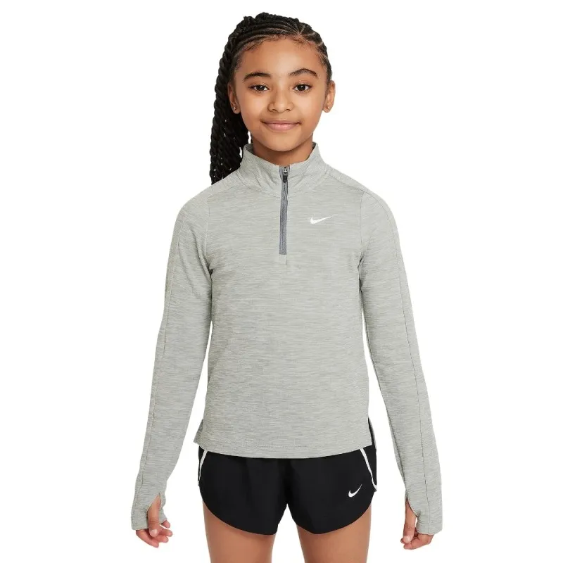 Haut Manches Longues Fille Nike Dri-FIT Gris