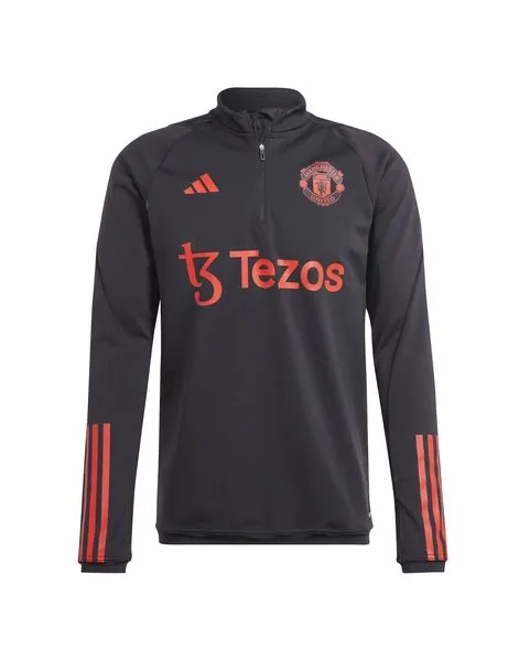 Haut zip manches longues Homme MUFC TR TOP Noir