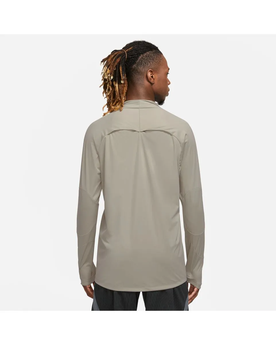 Haut zip manches longues Homme PSG M NK SF WW STRKE DRL TP 3R Beige