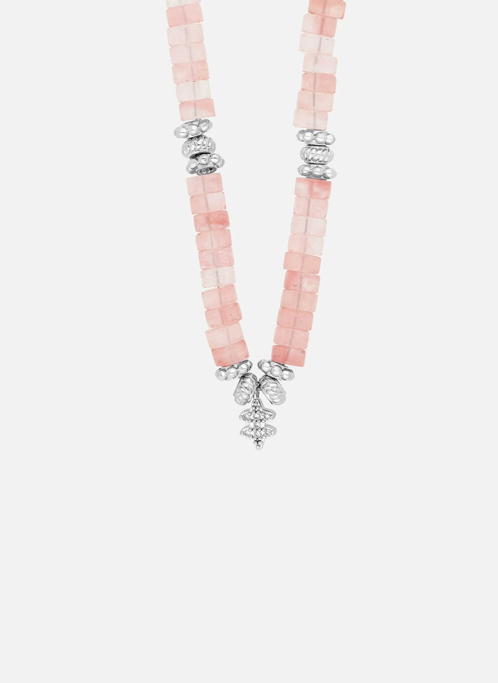 HIPANEMA  Collier rondelle mamba - Rose