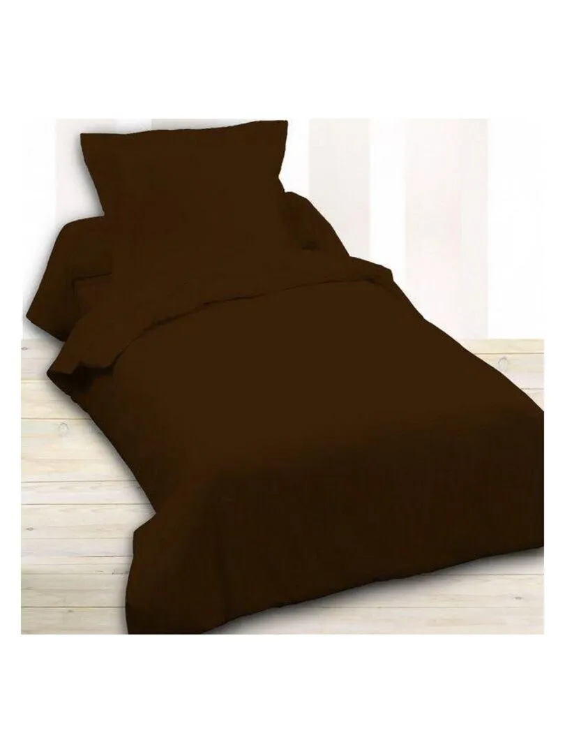 Housse de couette Today coton 140x200 Cacao - Multicolore