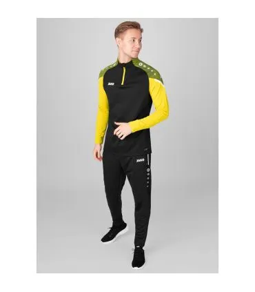 JAKO Ziptop Performance Black - Jaune