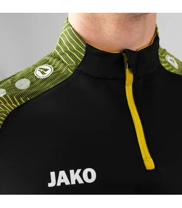 JAKO Ziptop Performance Black - Jaune