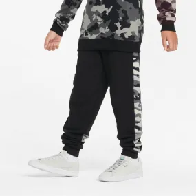 Jogging ajusté à motif camouflage ESS+CAMO noir en coton | 3 Suisses