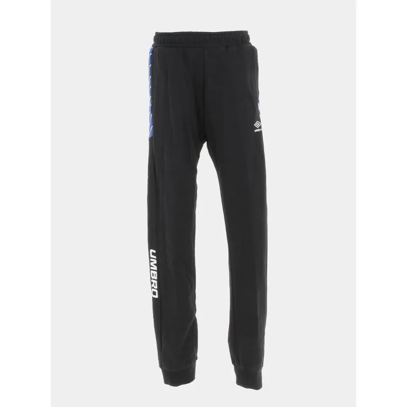 Jogging ajustée rayures bleu noir garçon - Umbro | wimod