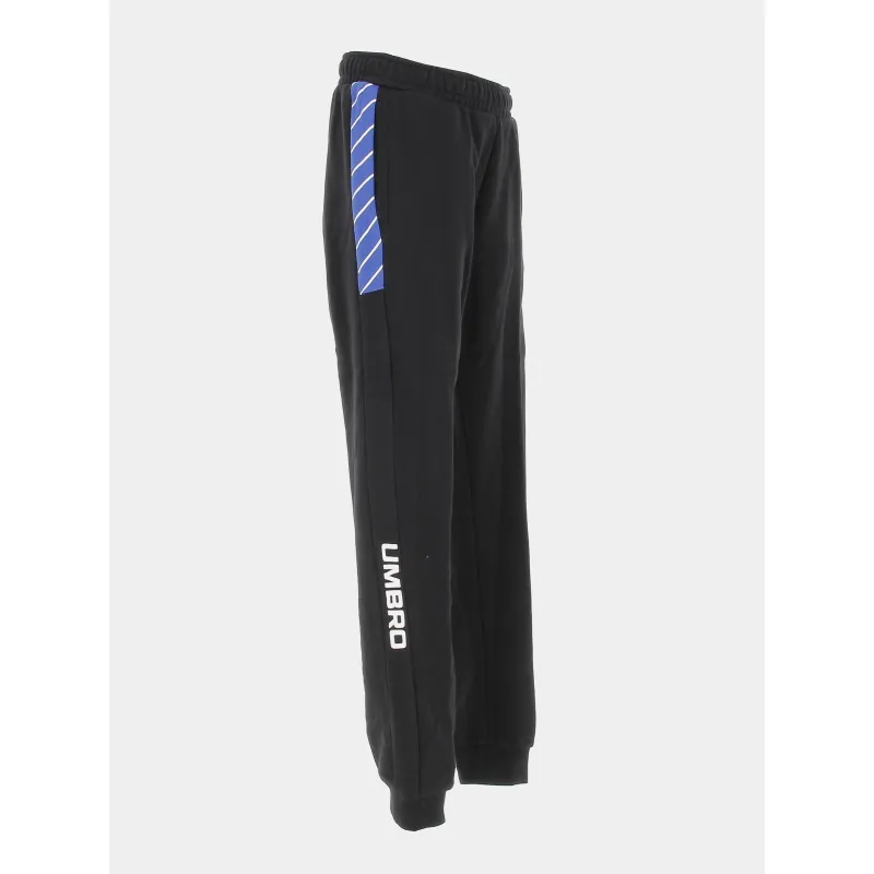 Jogging ajustée rayures bleu noir garçon - Umbro | wimod