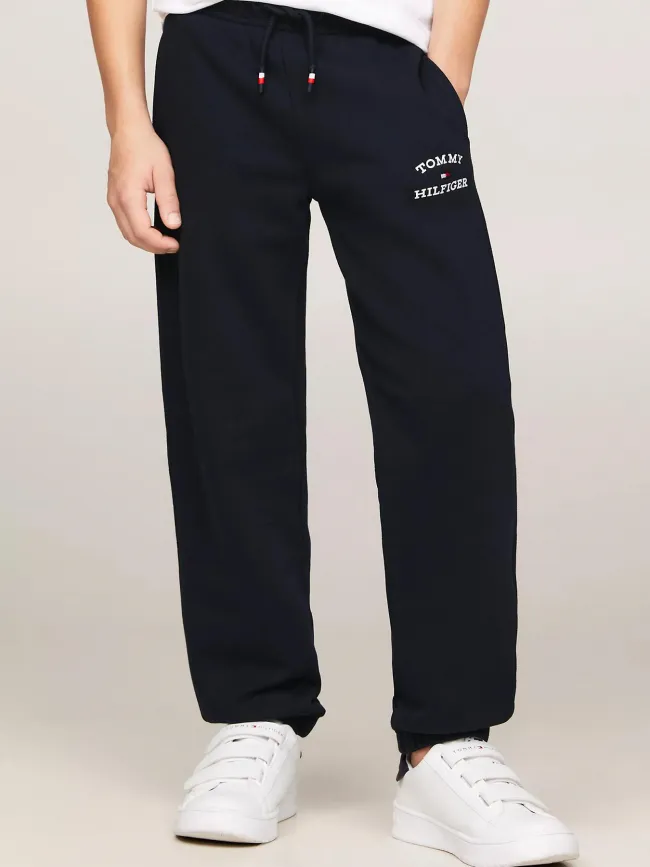 Jogging logo bleu marine enfant - Tommy Hilfiger | wimod