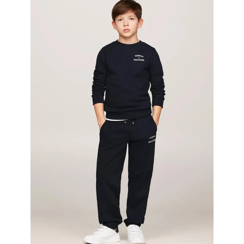 Jogging logo bleu marine enfant - Tommy Hilfiger | wimod