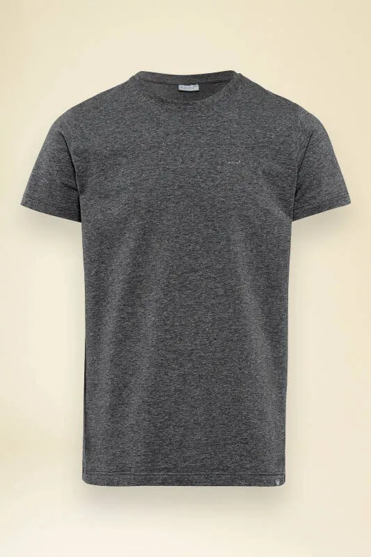 KAERE T-shirt Homme - Manche courte gris chiné foncé