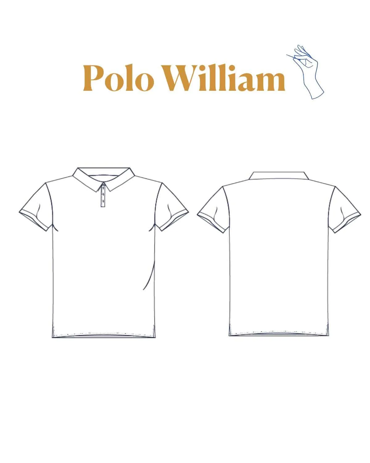 Kit polo William – rose des bois